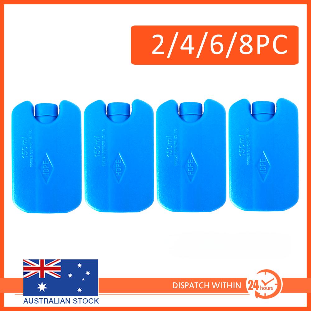 Ice Cooler Brick Pack Block Freezer Cooler Bag Lunch Box Travel 150ml Reuse Blue Colour