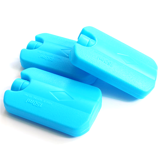 冰块冷却器砖包块冷冻冷藏袋午餐盒旅行 150 毫升重复使用蓝色