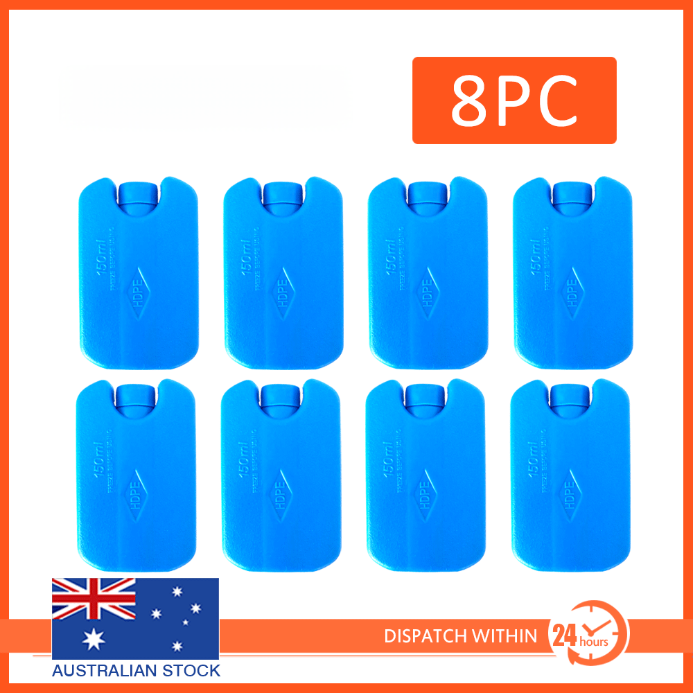 Ice Cooler Brick Pack Block Freezer Cooler Bag Lunch Box Travel 150ml Reuse Blue Colour