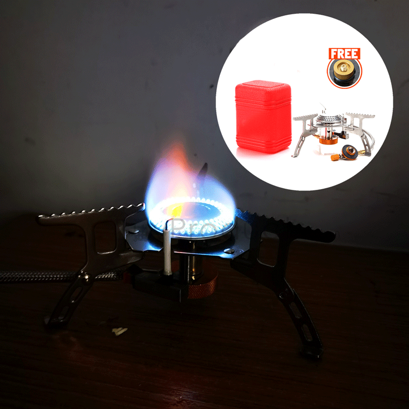 Portable Gas Stove Camping Burner Outdoor Picnic Cooking Hiking Gear Cooker