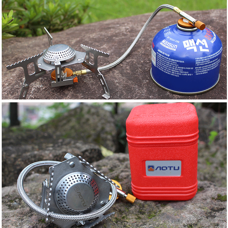 Portable Gas Stove Camping Burner Outdoor Picnic Cooking Hiking Gear Cooker