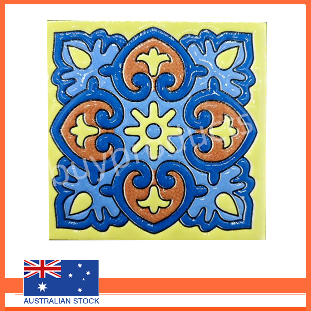 Home Deco Retro Vintage Antique Tiles 3D Bathroom Kitchen Dining Room