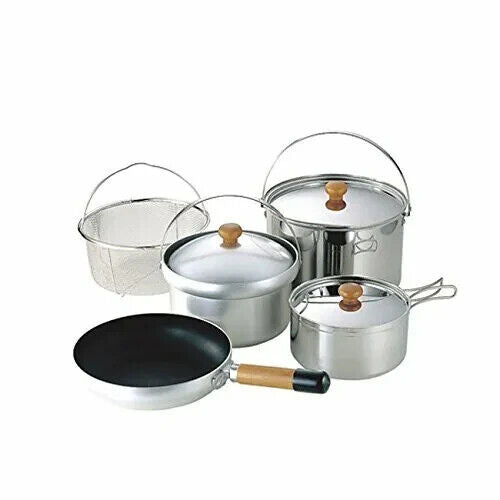 【AU Stock】UNIFLAME 660232 fan5 DX Cookingware Camping Cooksets 4-5 people