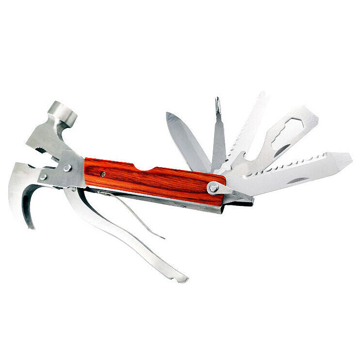 Outdoor Tool Claw Hammer Stainless Steel Survival Multifunction Safety Drop ...
