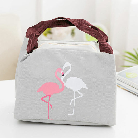 冷藏袋午餐盒学校办公室野餐隔热保温冷藏袋手提包 Fla...