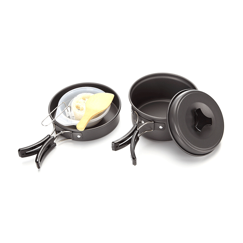 8Pcs Outdoor Cooking Camping Hiking Cookware Set DS-200