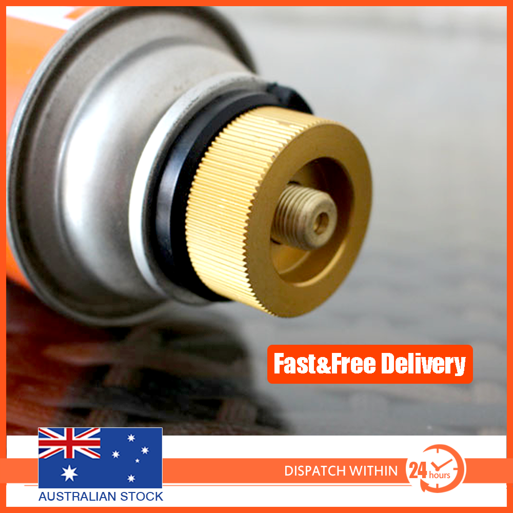 2x Outdoor Camping Conversion Gas Bottle Adapter Connector