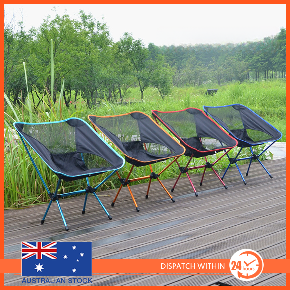 Portable Folding Outdoor Camping Fishing Picnic Bbq Beach Chair Seat 5 Cols
