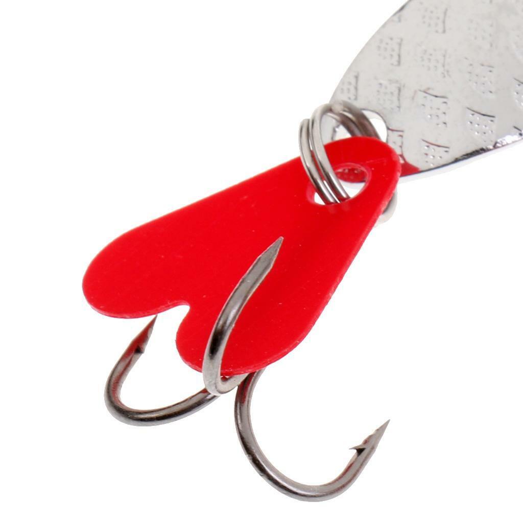21 Pcs Fishing Lures Set Metal Sequins Spoon Bait Artificial Hard Bait with Fishing Hook Plastic Box Packing