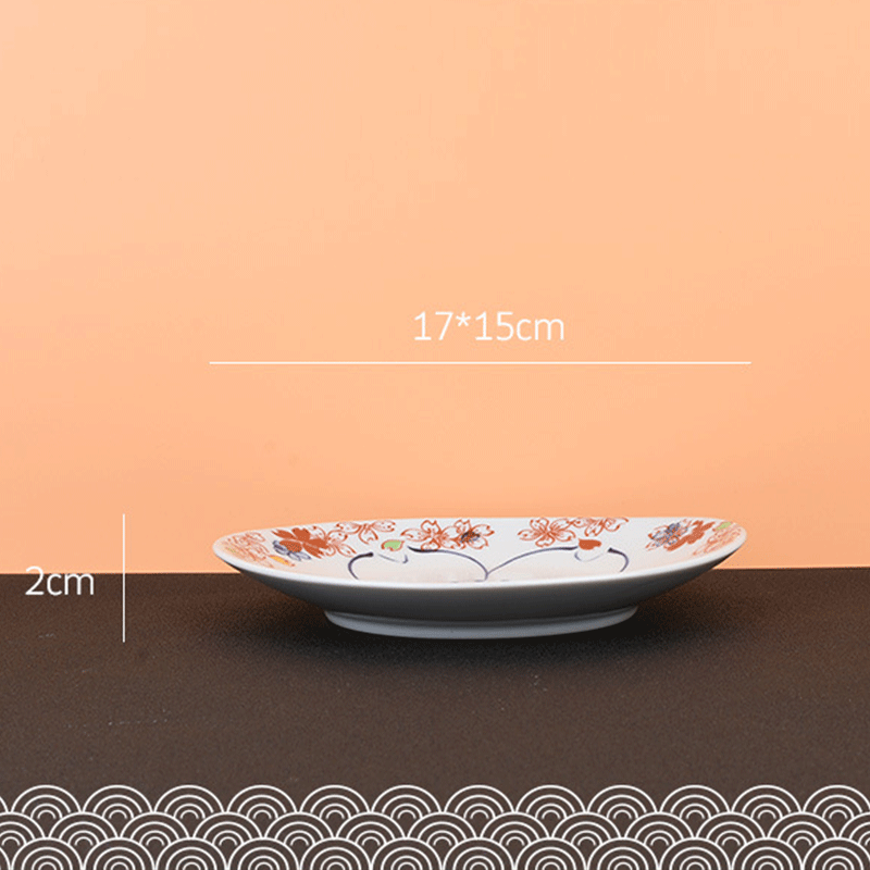 5 Piece Ceramic Cherry Blossom Dining Set Plates Home Kitchen Dinnerware Japan
