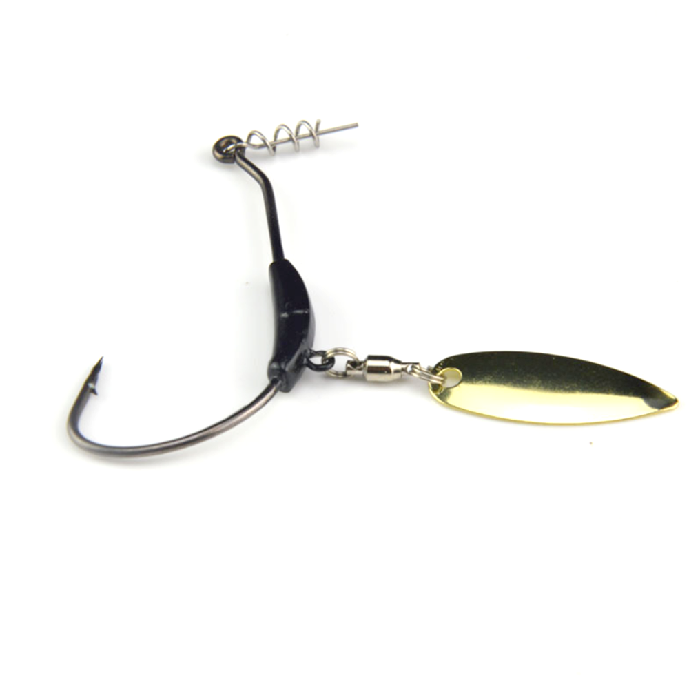 5pcs Metal Spinning Fishing Lure Hook Slice Spinner Tackle Bait Casting 7001