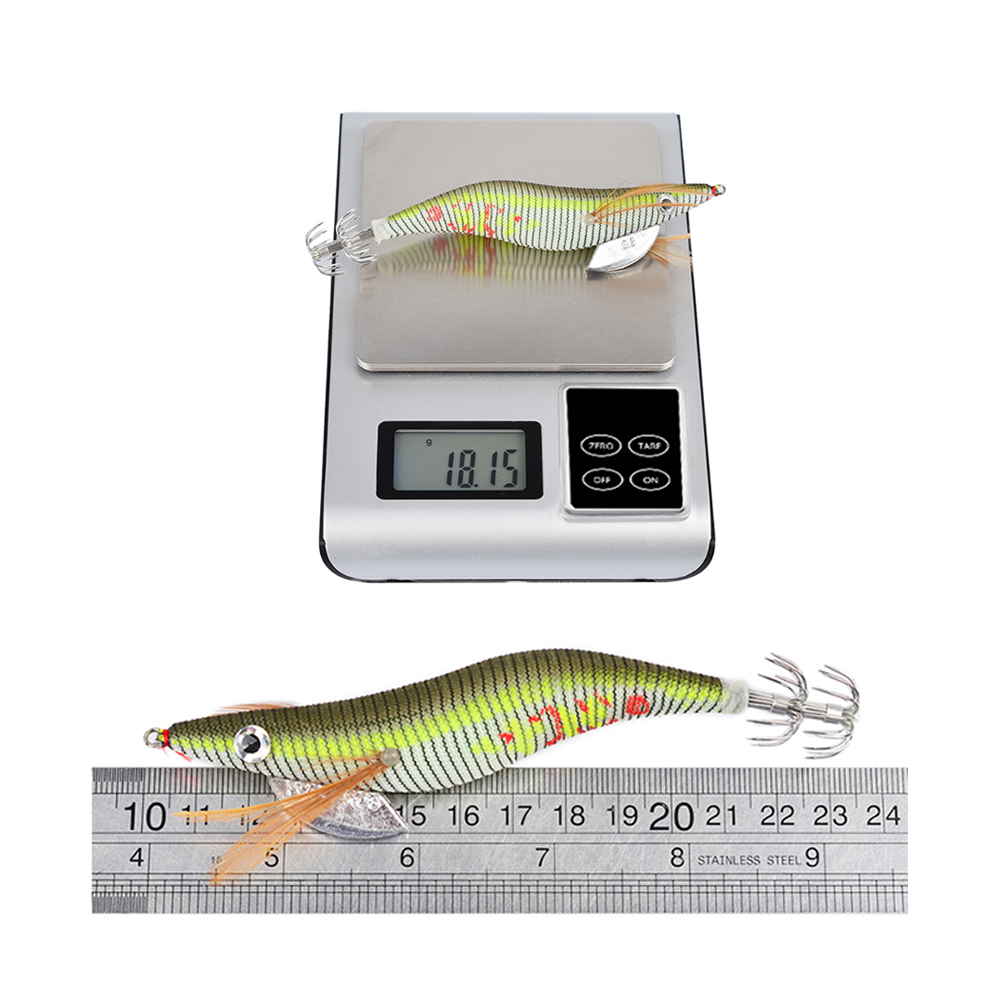 6 SQUID JIGS LURE 3.0 EGI GLOW TAIL Tackle Calamari Squid Jig Fishing Lures