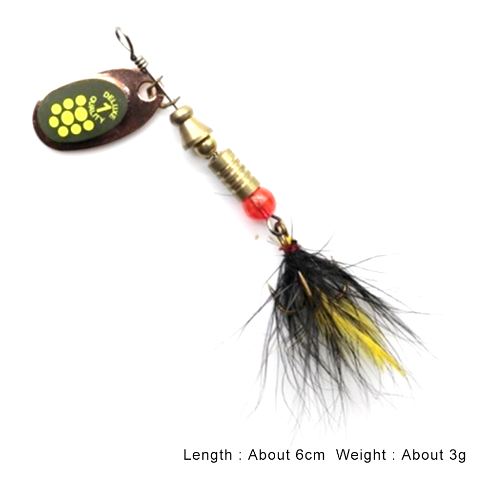 10 件装金属旋转鱼饵勺形切片旋转钓具钩饵铸造