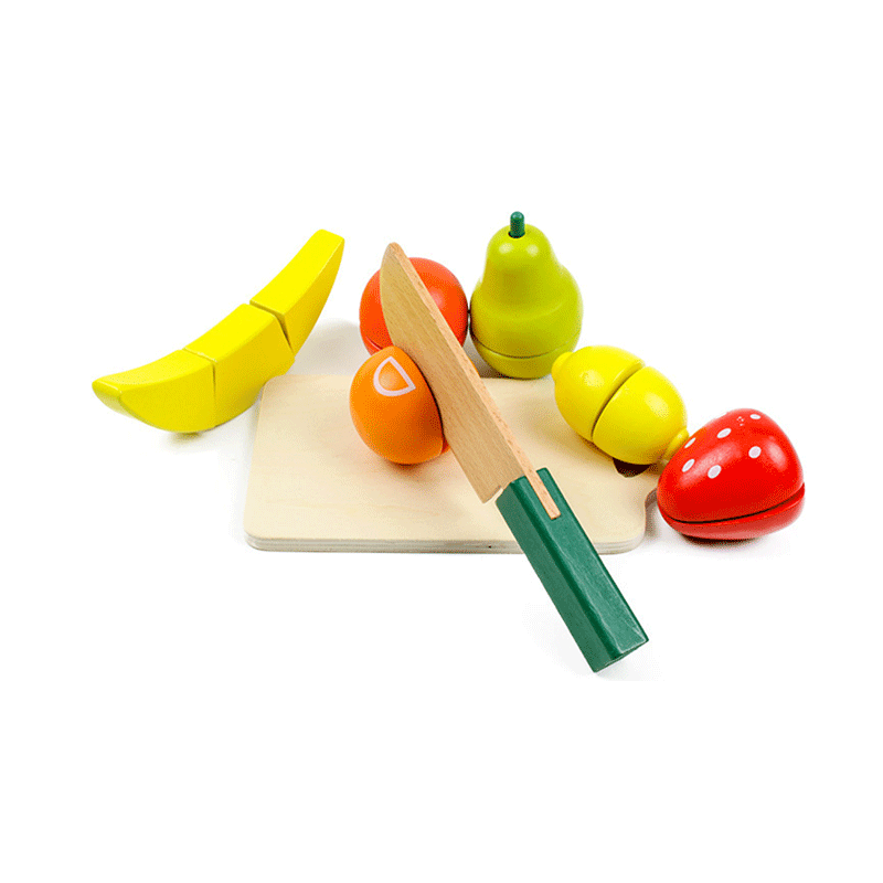 13pcs Wooden Kitchen Toys Cutting Fruit Vegetable Kids Play Set