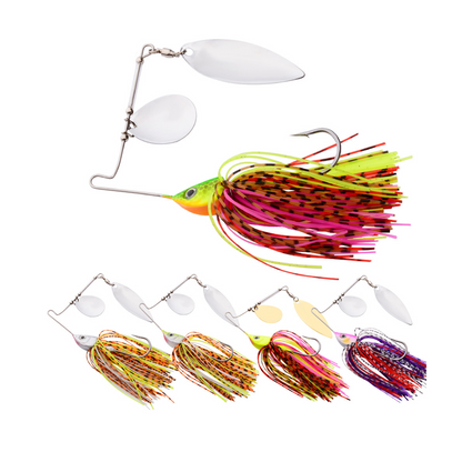 5x Metal Spinning Fishing Lures buzzbait Spinner Tackle Bait Casting DW374