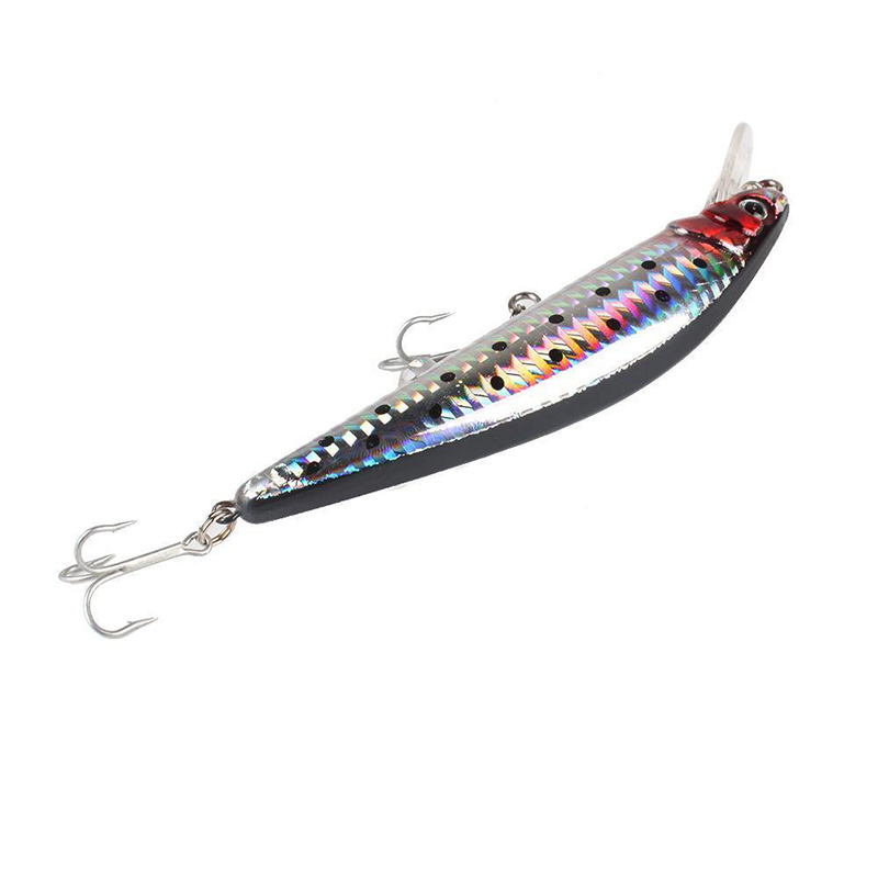 2x USB Rechargeable Twitching Fishing Lures Bait Light Buzzing Lure Fish with hooks