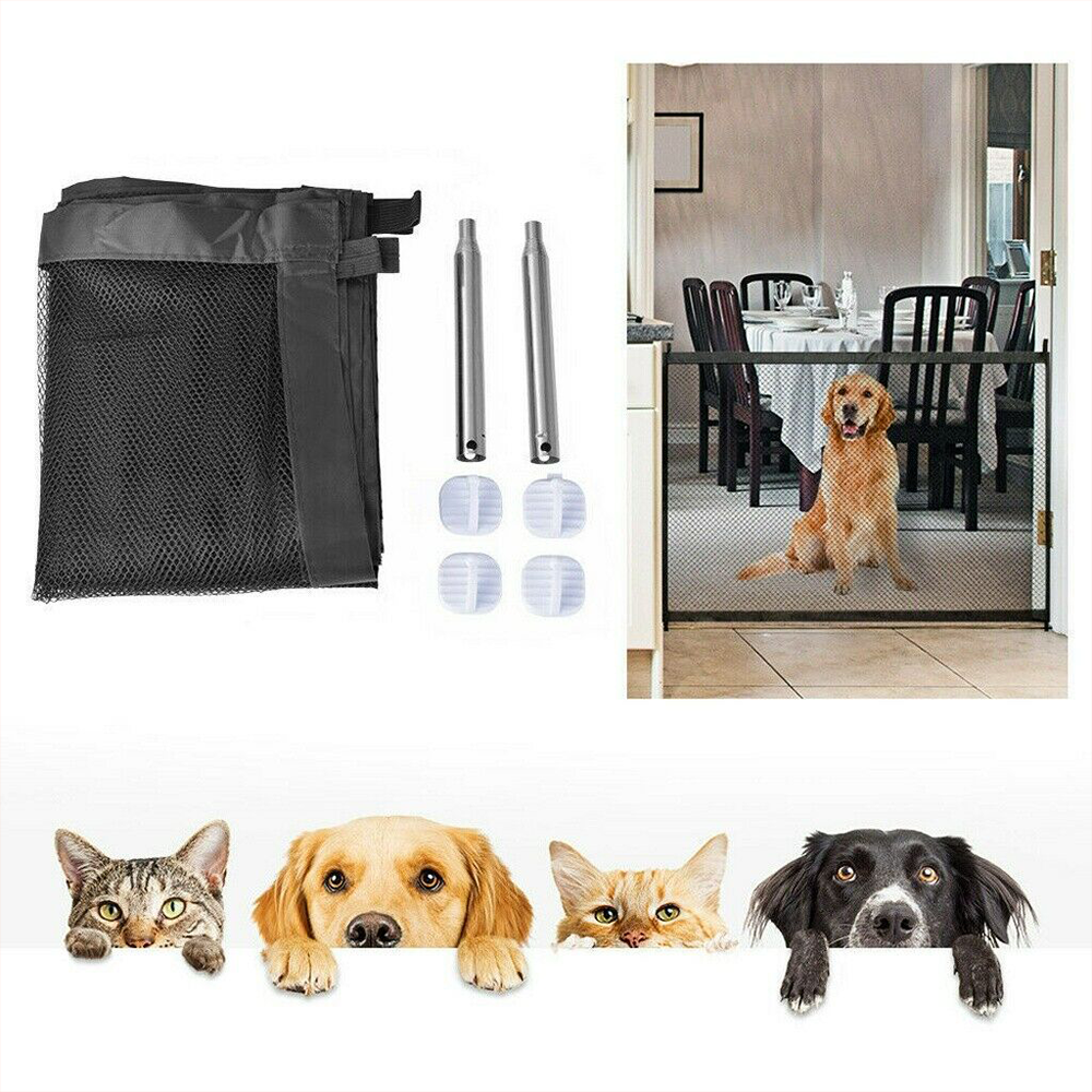 宠物狗门防护折叠婴儿幼儿楼梯安全魔术隔离门-180*72厘米