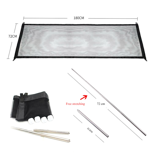 宠物狗门防护折叠婴儿幼儿楼梯安全魔术隔离门-180*72厘米