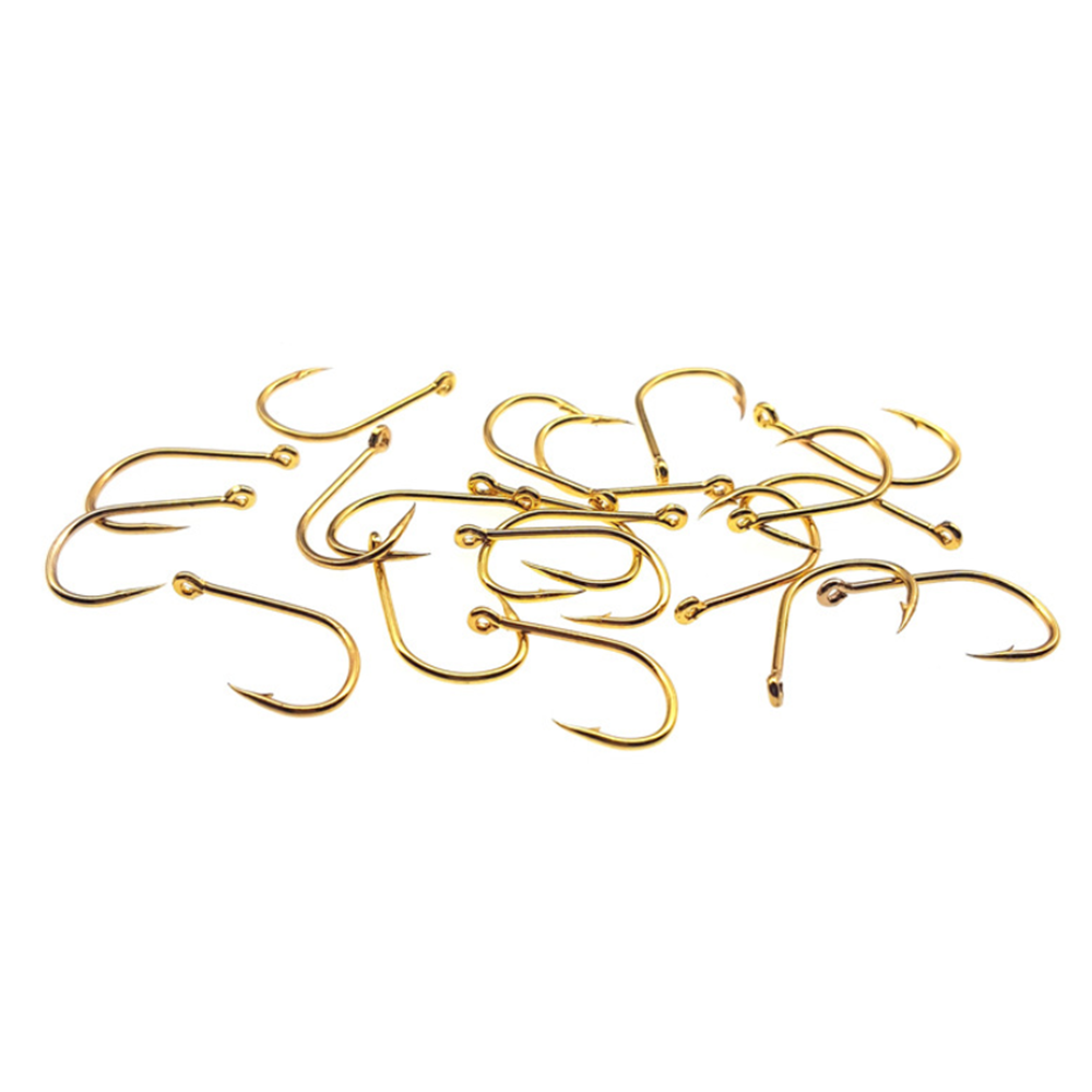 100Pcs/set Assorted Fishing Sharpened Hooks Lure Tackle Perforated 1#~10#