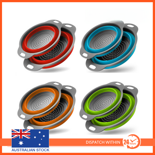 2 件套可折叠滤锅和搅拌碗套装