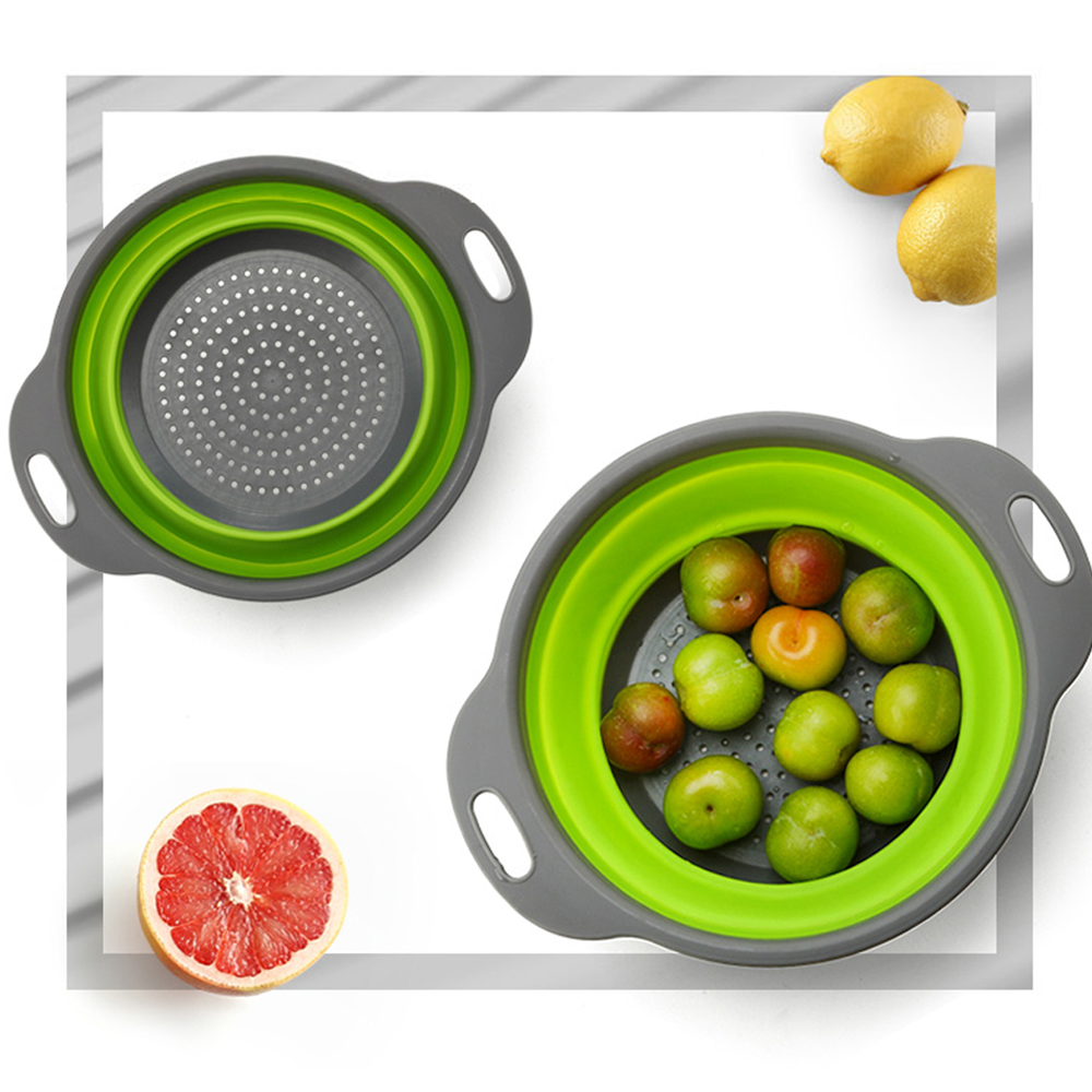 2 件套可折叠滤锅和搅拌碗套装