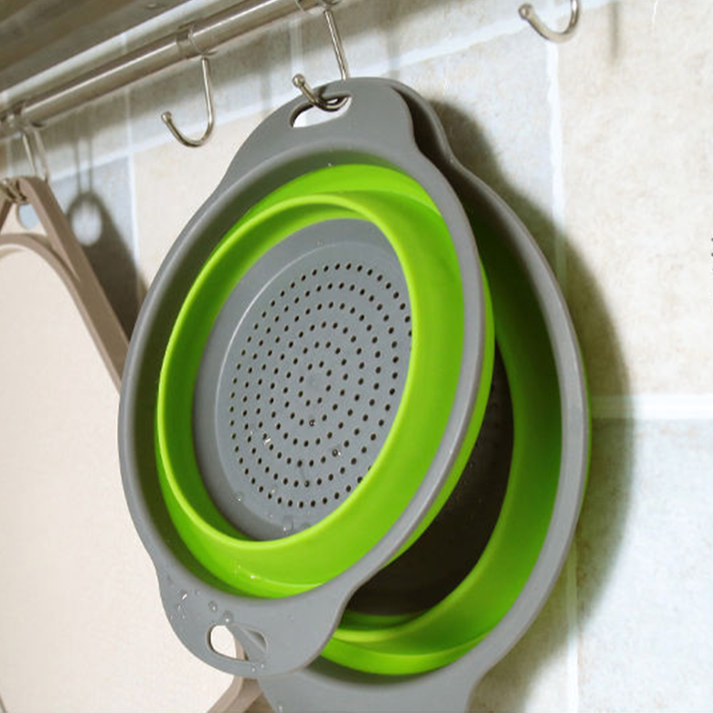 2 件套可折叠滤锅和搅拌碗套装