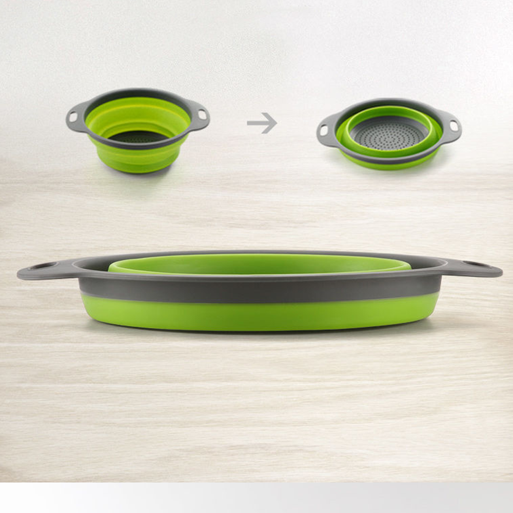 2 件套可折叠滤锅和搅拌碗套装