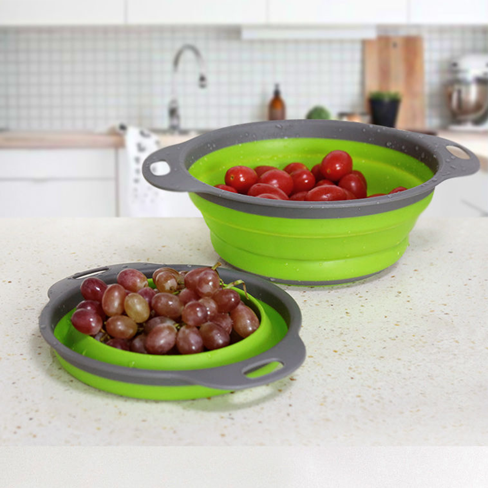 2 件套可折叠滤锅和搅拌碗套装