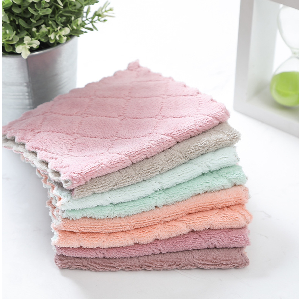 10 in 1 Pack Kitchen Dish Towel Dishcloths