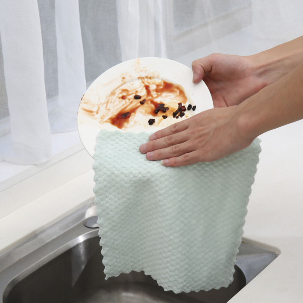 10 in 1 Pack Kitchen Dish Towel Dishcloths