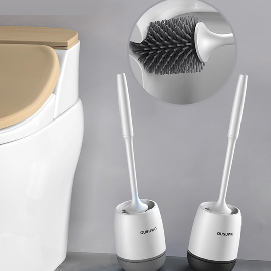 抗菌硅胶马桶刷和支架清洁碗套件