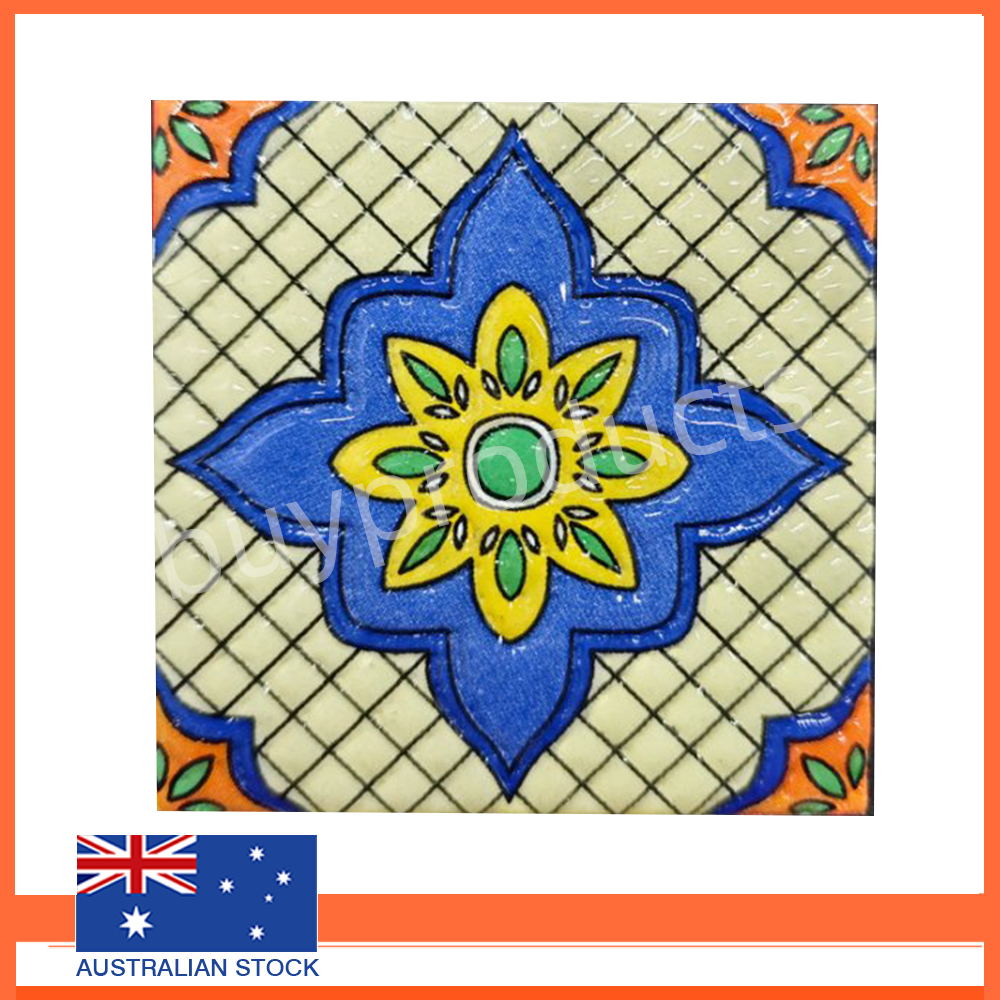 Tile Stickers Self-Adhesive Removable Wall Decals Kitchen Bathroom 24PCS