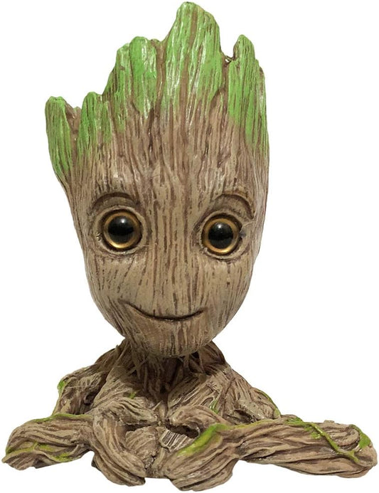Galaxy Baby Groot Pot - Multifunctional Aquarium Decor & Plant Holder