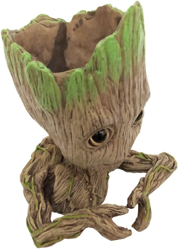 Galaxy Baby Groot Pot - Multifunctional Aquarium Decor & Plant Holder
