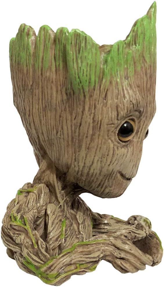 Galaxy Baby Groot Pot - Multifunctional Aquarium Decor & Plant Holder