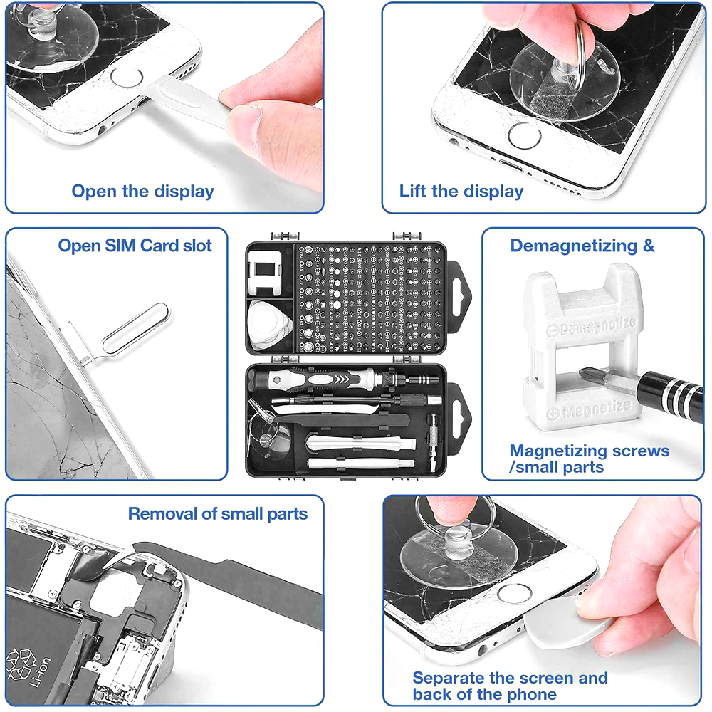 115in1 Precision Screwdriver Set Torx Screw Driver Computer PC Phone Repair Tool