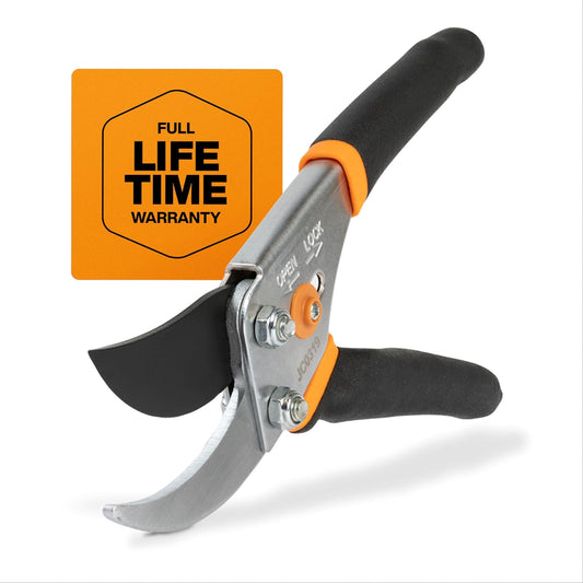 Fiskars Pruner Shears: Bypass, Precision-ground Blade, 5/8” Cut, Durable