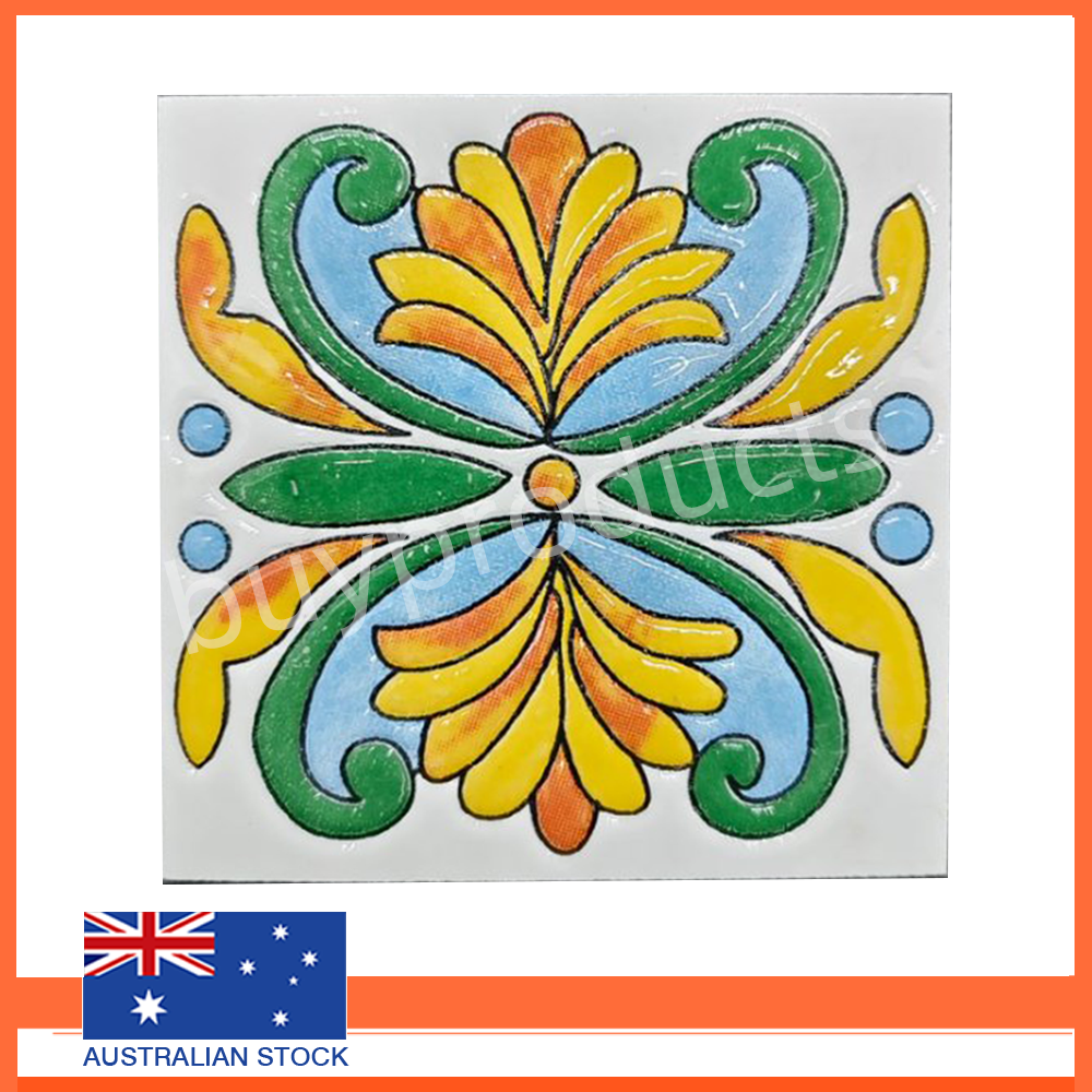 Home Deco Retro Vintage Antique Tiles 3D Bathroom Kitchen Dining Room