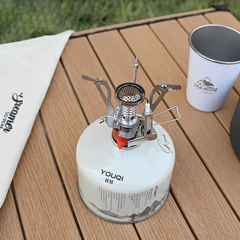 Portable Camping Gas Stove Aluminium Alloy Lightweight Outdoor Cooker AU