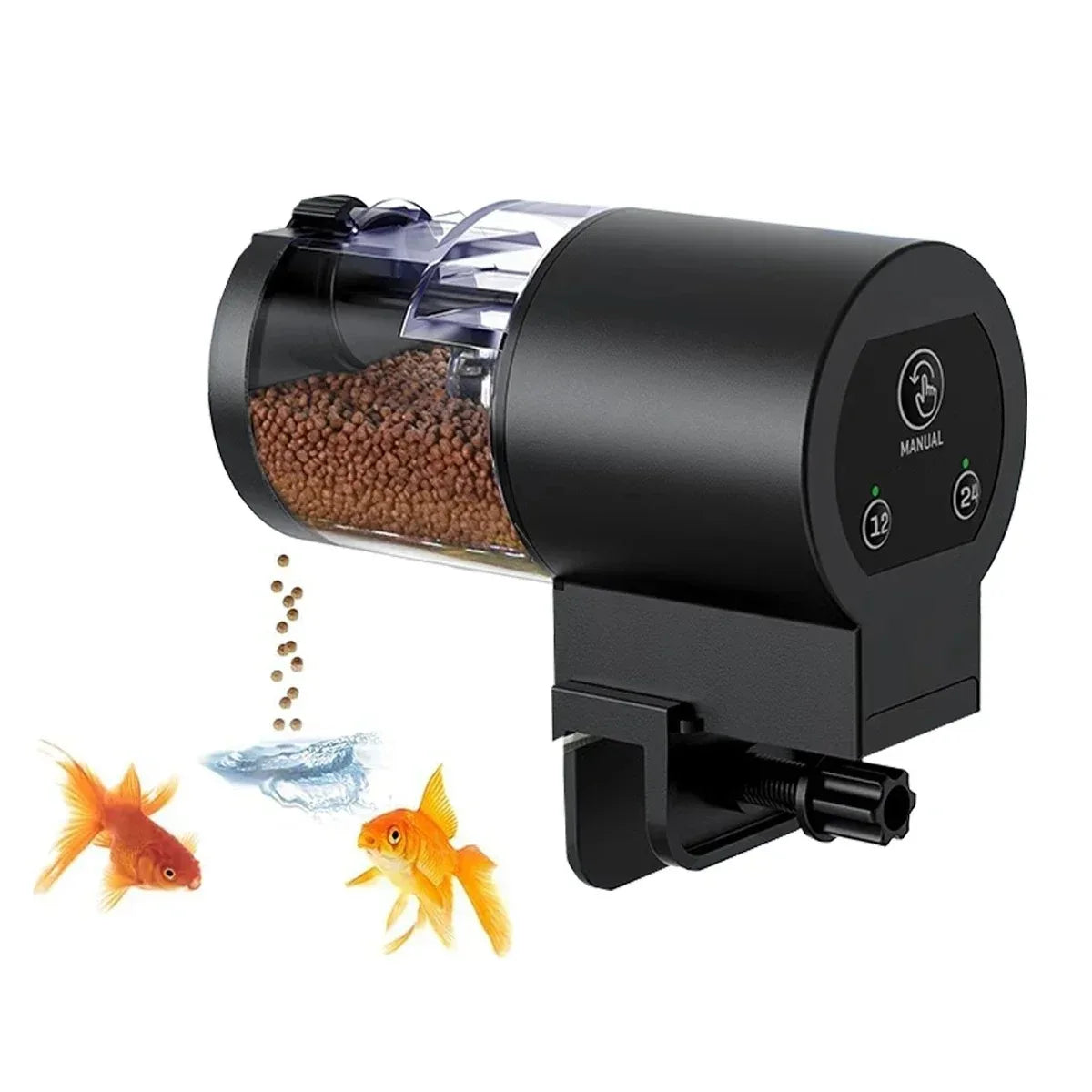 Automatic Fish Feeder Timer Waterproof 100ml Tank Food Dispenser Aquarium