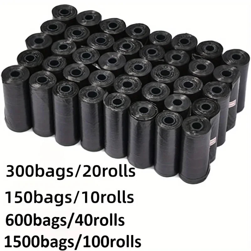 Dog Poop Bags with Dispenser – Leak-Proof Portable Pet Waste Bags for Outdoor Walks