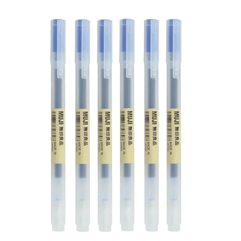 Gel Pen Set 6/8 Pack Black Red Blue 0.38mm 0.5mm Fine Tip Stationery