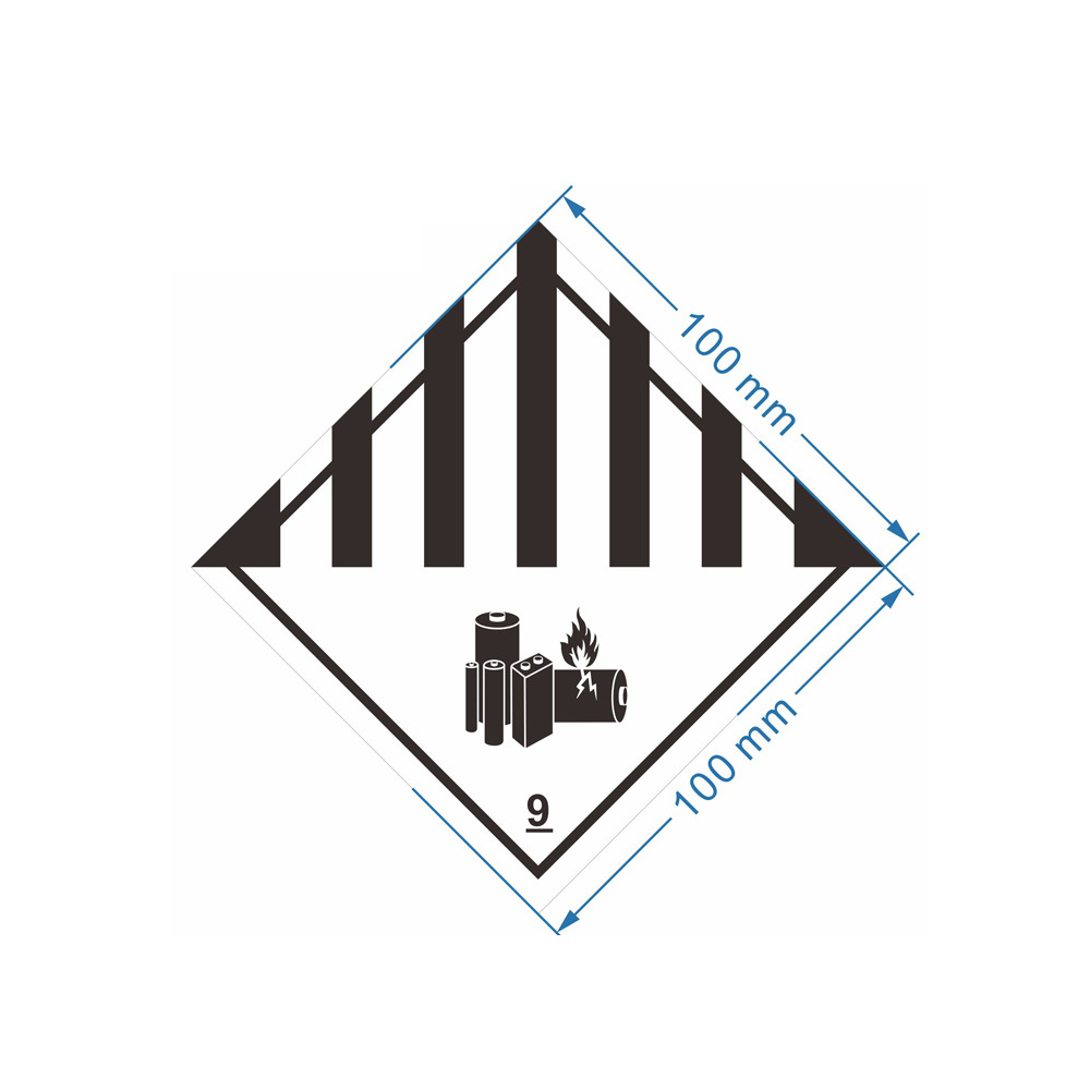 Lithium Battery Sticker UN Shipping Labels sticker 12*11cm