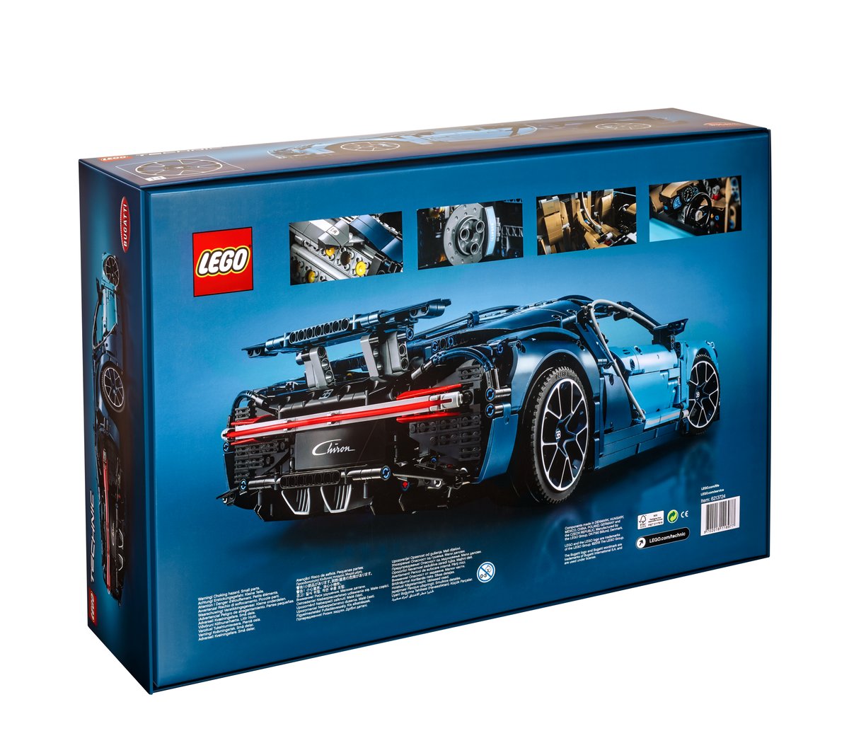 LEGO Technic 42083 Bugatti Chiron | 3,599 Pieces | 1:8 Scale | W16 Engine