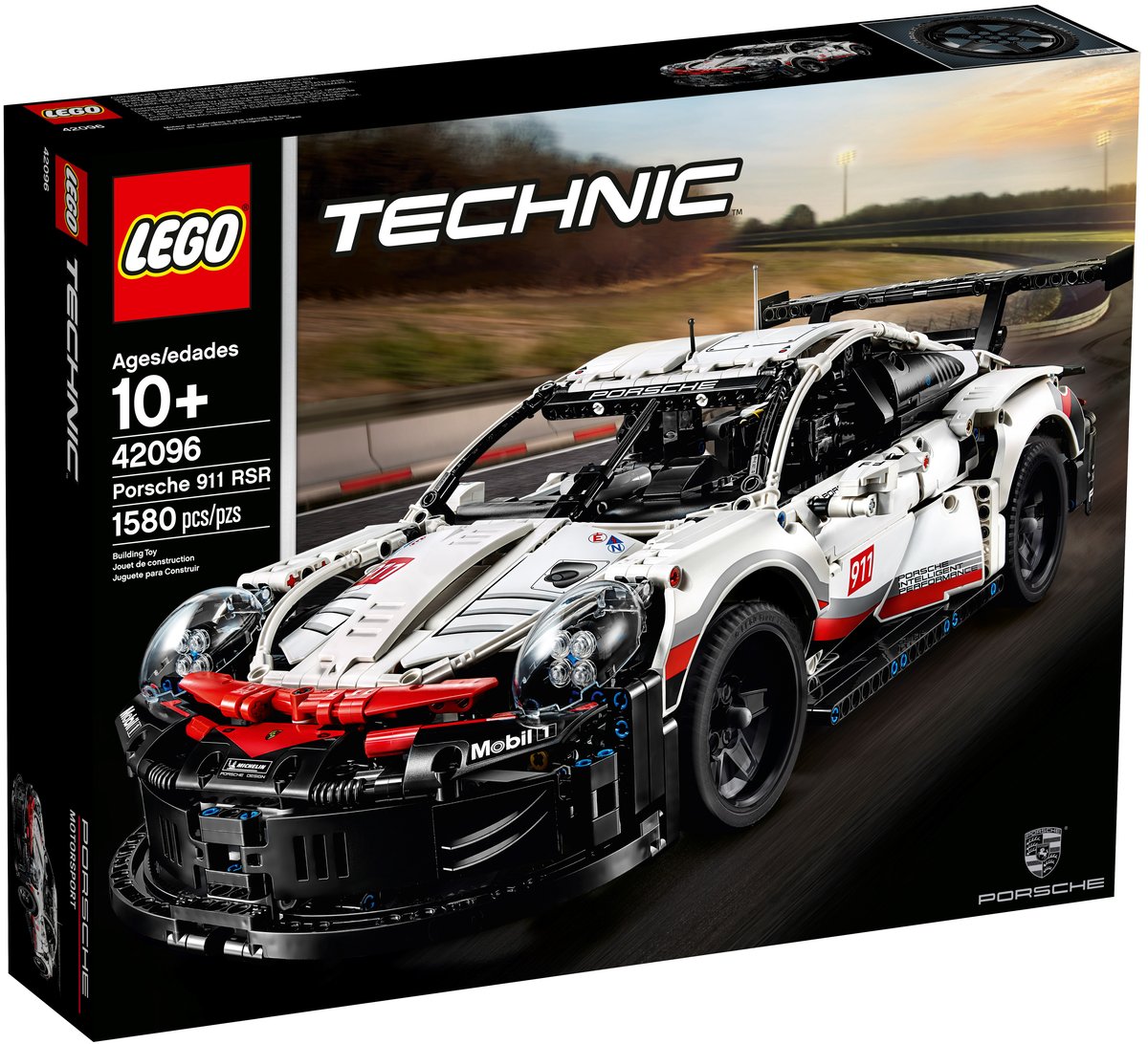 LEGO Technic 42096 Porsche 911 RSR | 1,580 Pieces | 1:8 Scale | Le Mans