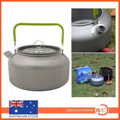1.2L Outdoor Teapot Camping Hiking Portable Aluminum Kettle Coffee Pot