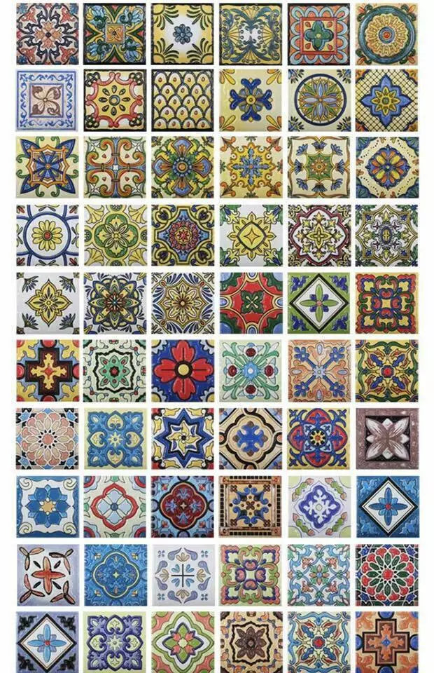 Home Deco Retro Vintage Antique Tiles 3D Bathroom Kitchen Dining Room