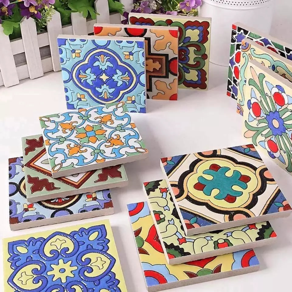 Home Deco Retro Vintage Antique Tiles 3D Bathroom Kitchen Dining Room