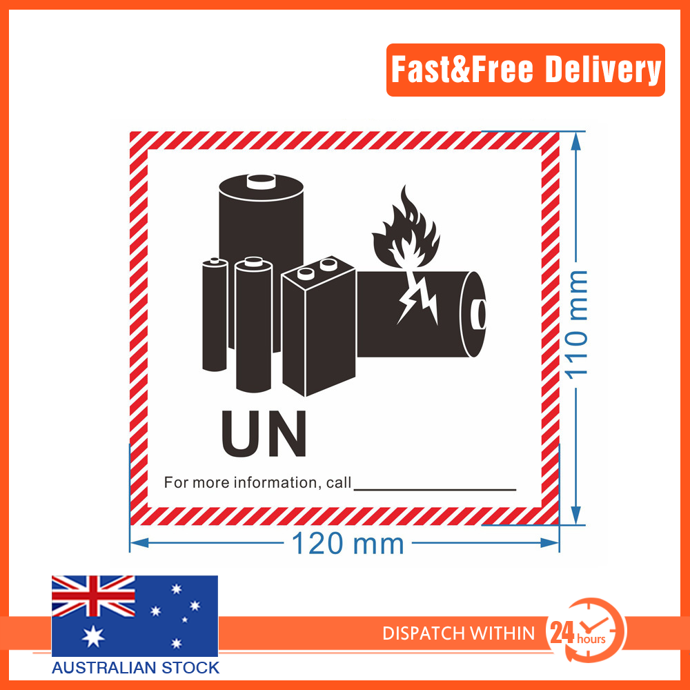 Lithium Battery Sticker UN Shipping Labels sticker 12*11cm