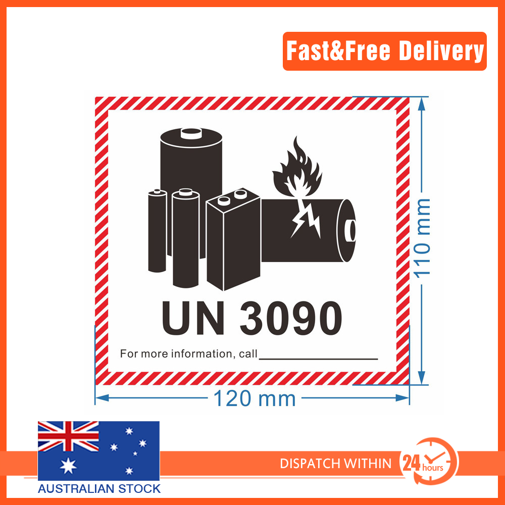 Lithium Battery Sticker UN Shipping Labels sticker 12*11cm
